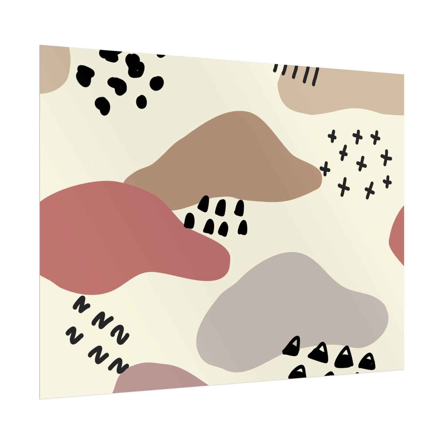 Abstract Shapes Wall Art Poster - Modern Decor for Home & Office