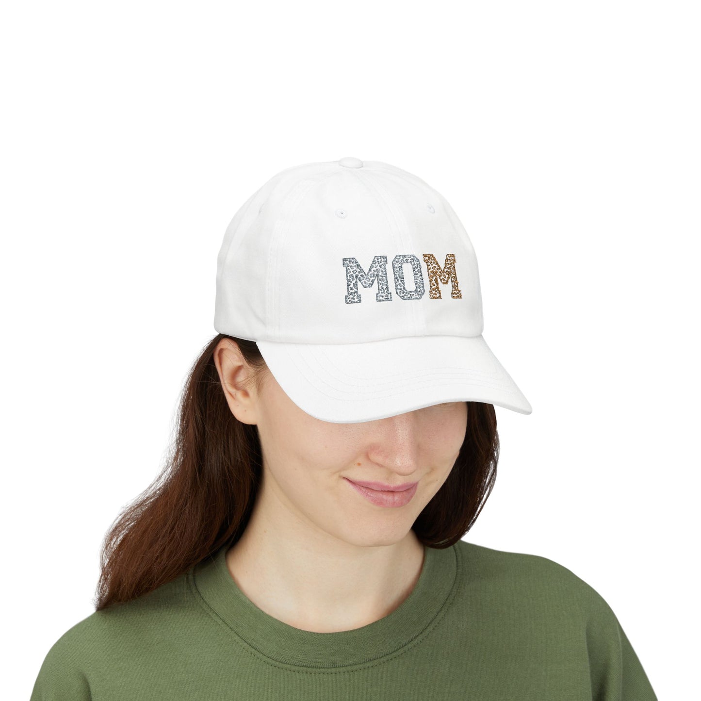 Leopard Print Mom Classic Dad Cap - Stylish and Adjustable Hat for Moms