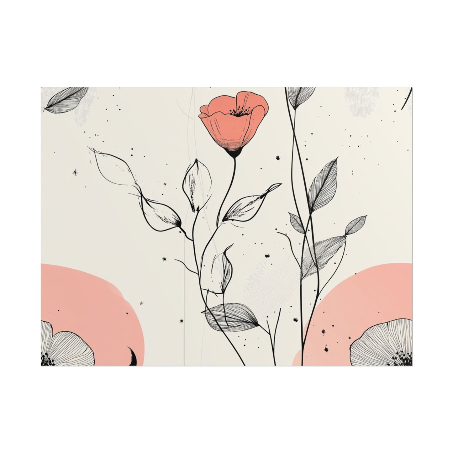 Botanical Floral Wall Art Poster - Elegant Home Decor