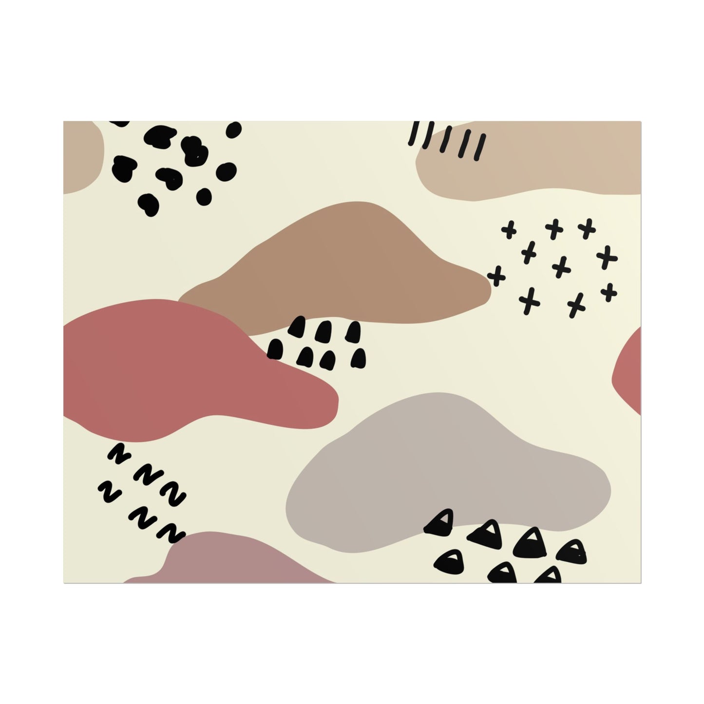 Abstract Shapes Wall Art Poster - Modern Decor for Home & Office