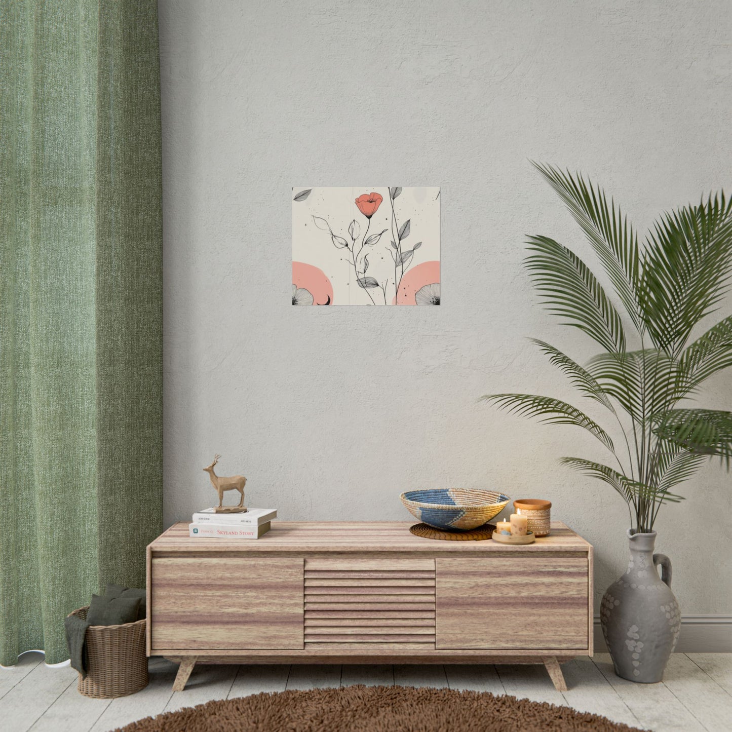 Botanical Floral Wall Art Poster - Elegant Home Decor