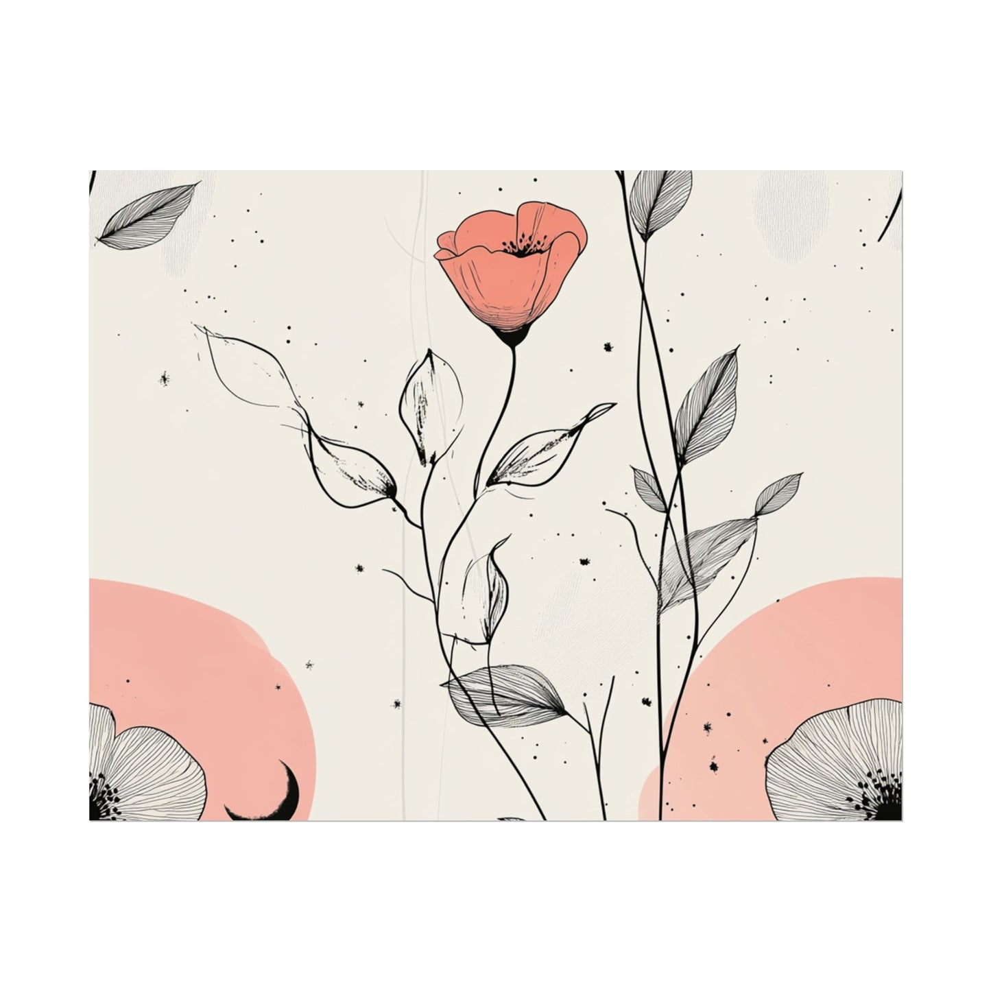 Botanical Floral Wall Art Poster - Elegant Home Decor