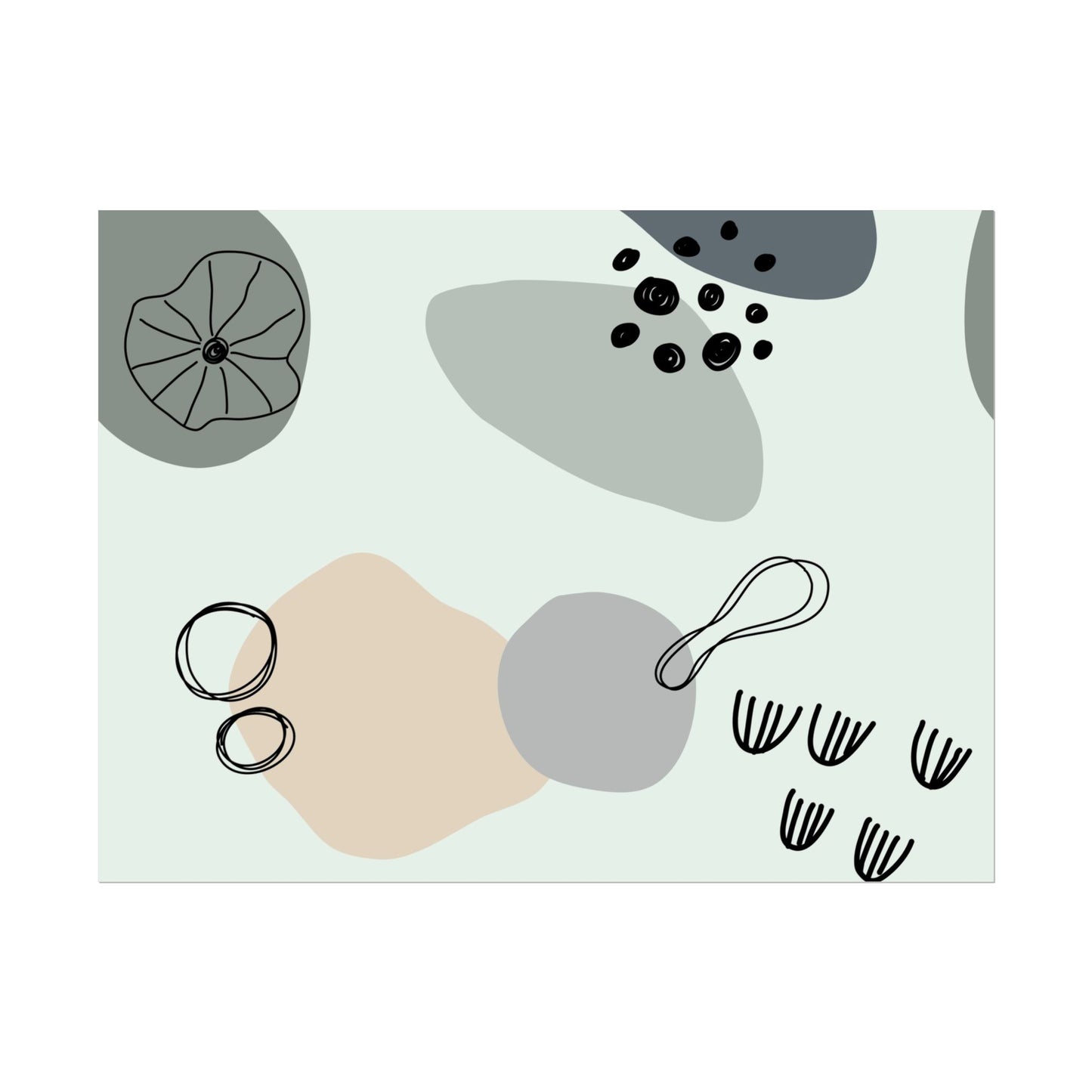 Abstract Art Rolled Posters - Minimalist Home Decor for Modern Living