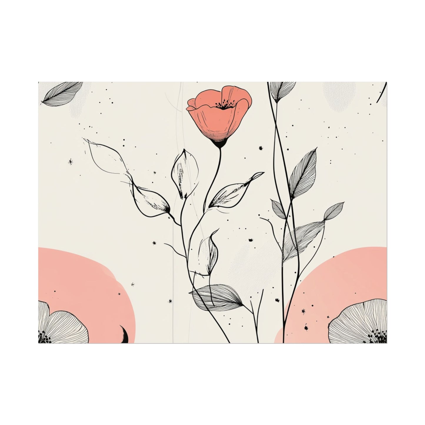 Botanical Floral Wall Art Poster - Elegant Home Decor