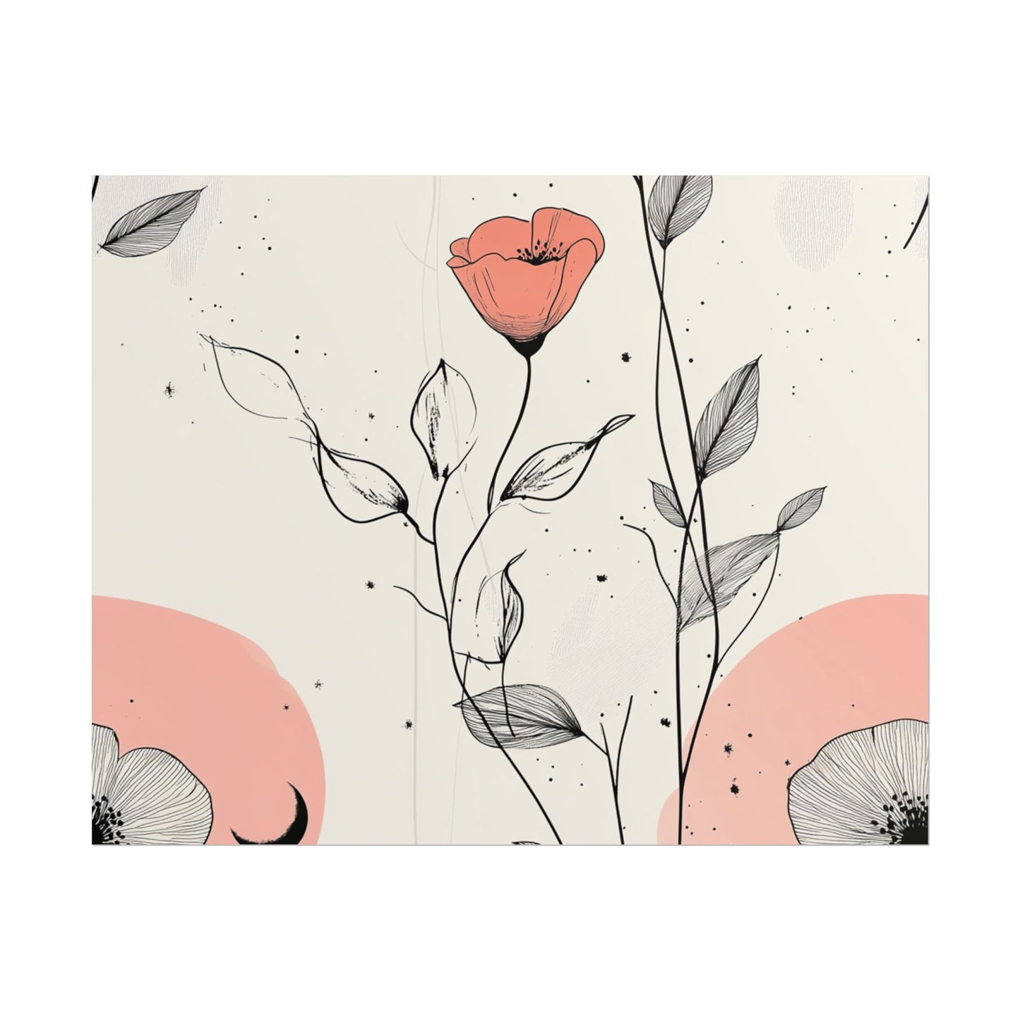 Botanical Floral Wall Art Poster - Elegant Home Decor