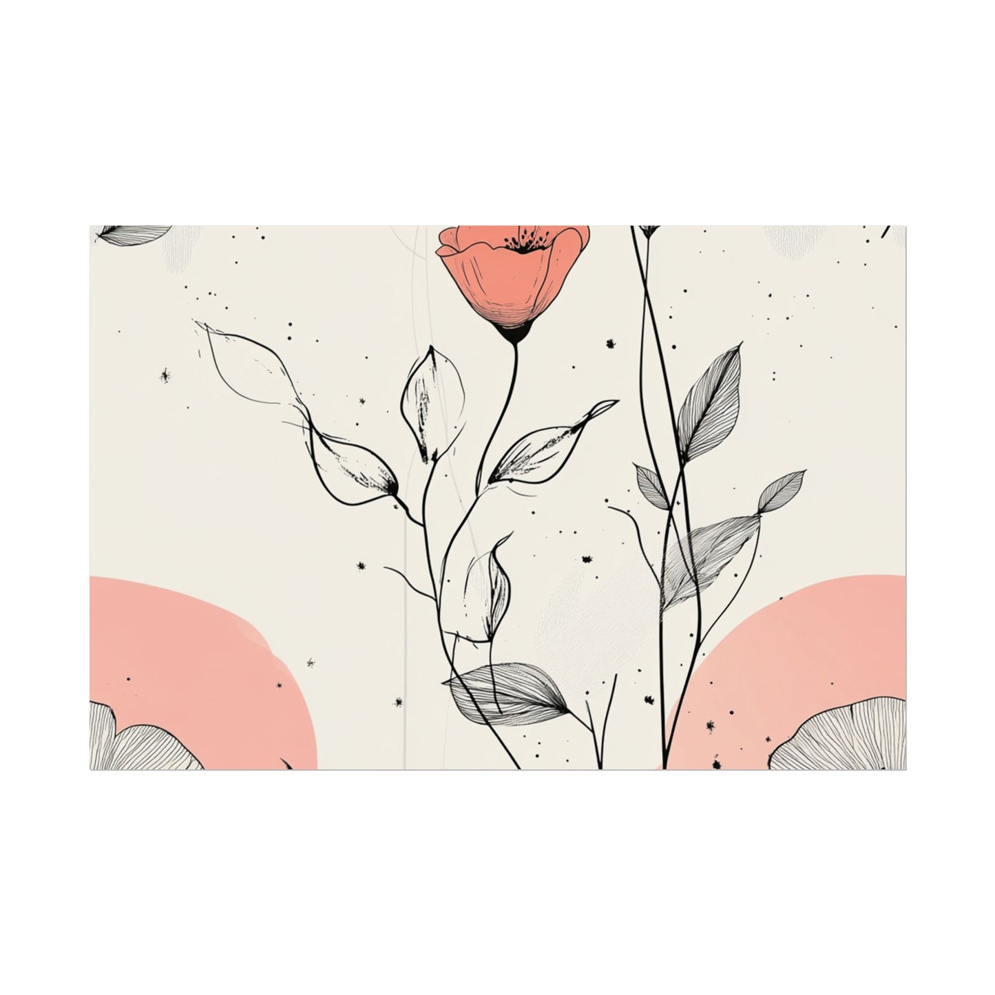 Botanical Floral Wall Art Poster - Elegant Home Decor