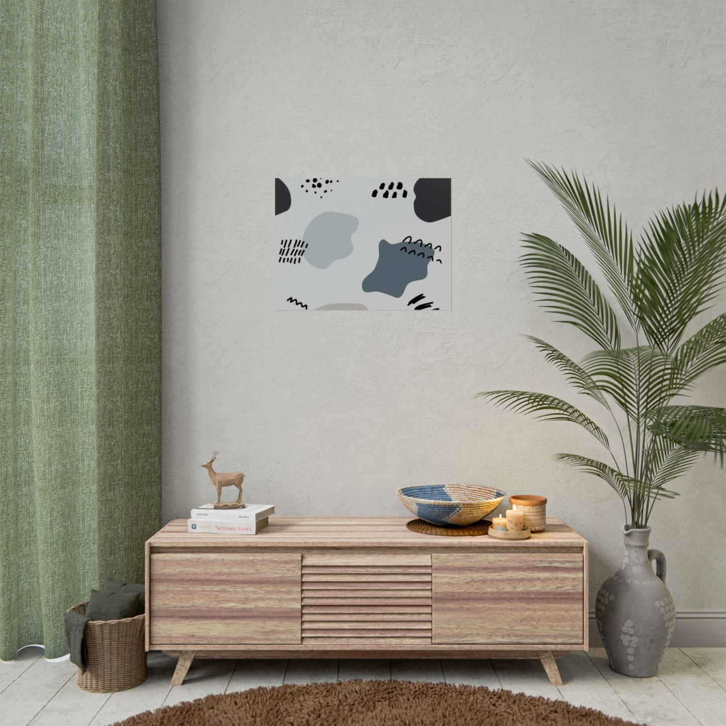 Abstract Art Rolled Posters - Modern Wall Decor for Home & Office