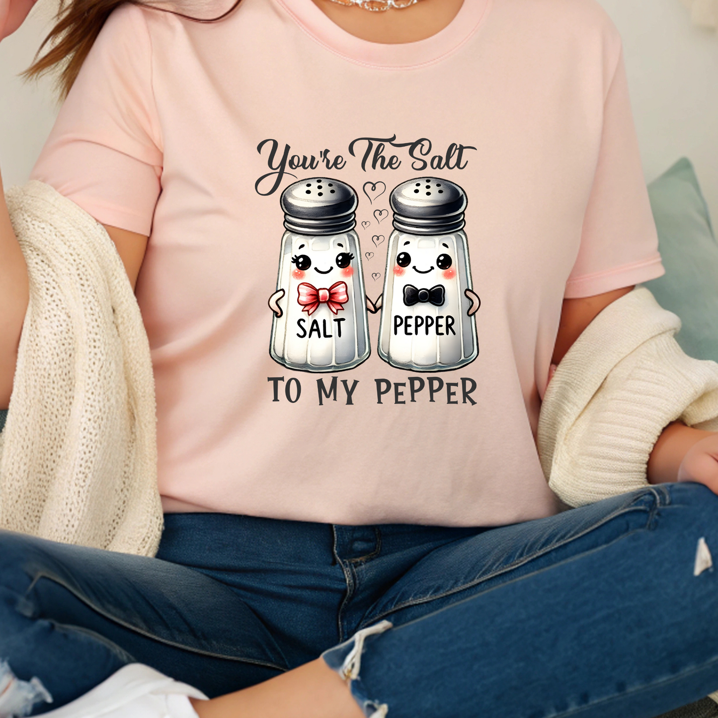 You're The Salt To My Pepper Unisex Heavy Cotton Tee - Cute Couple Shirt