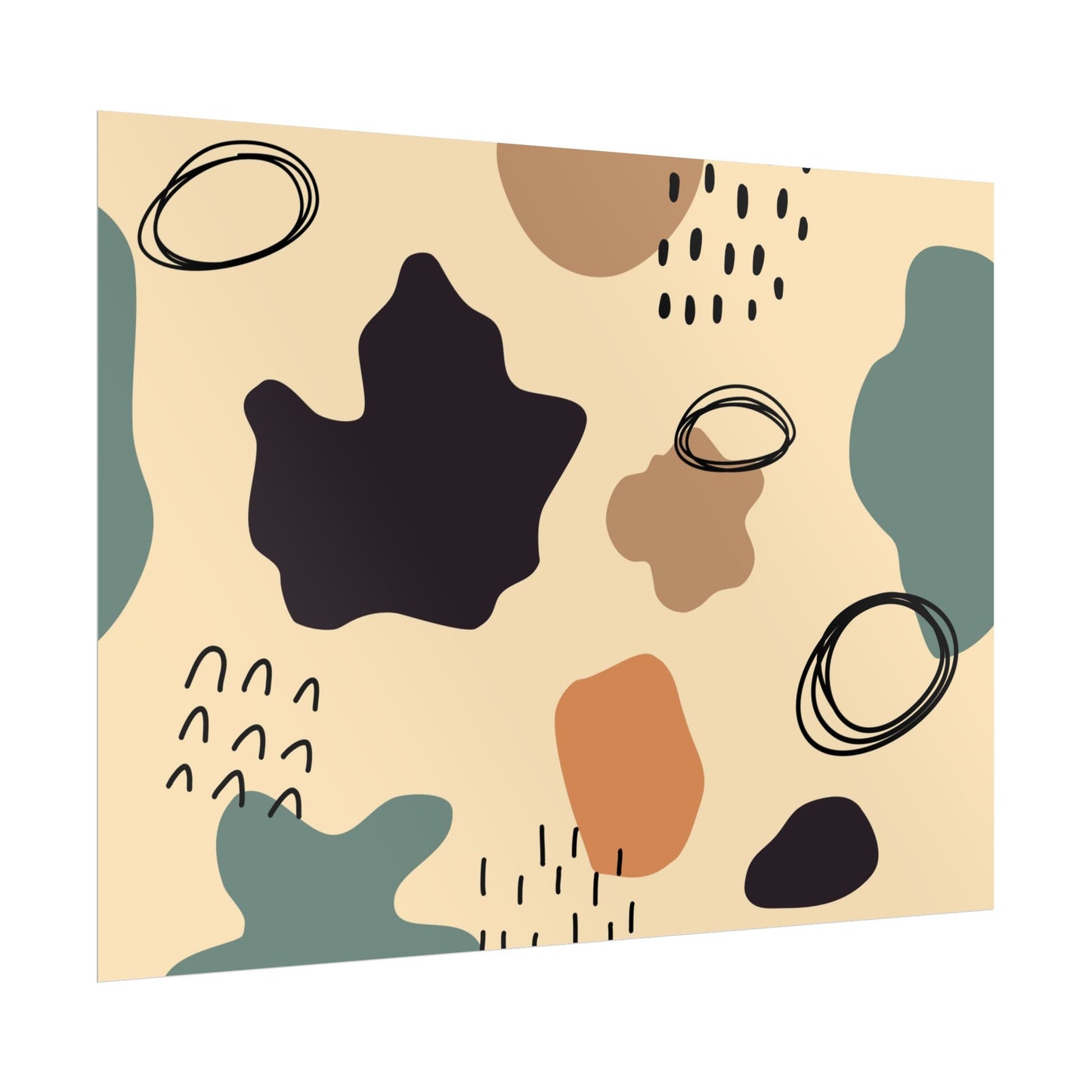 Abstract Shapes Rolled Posters - Modern Wall Art for Home Decor