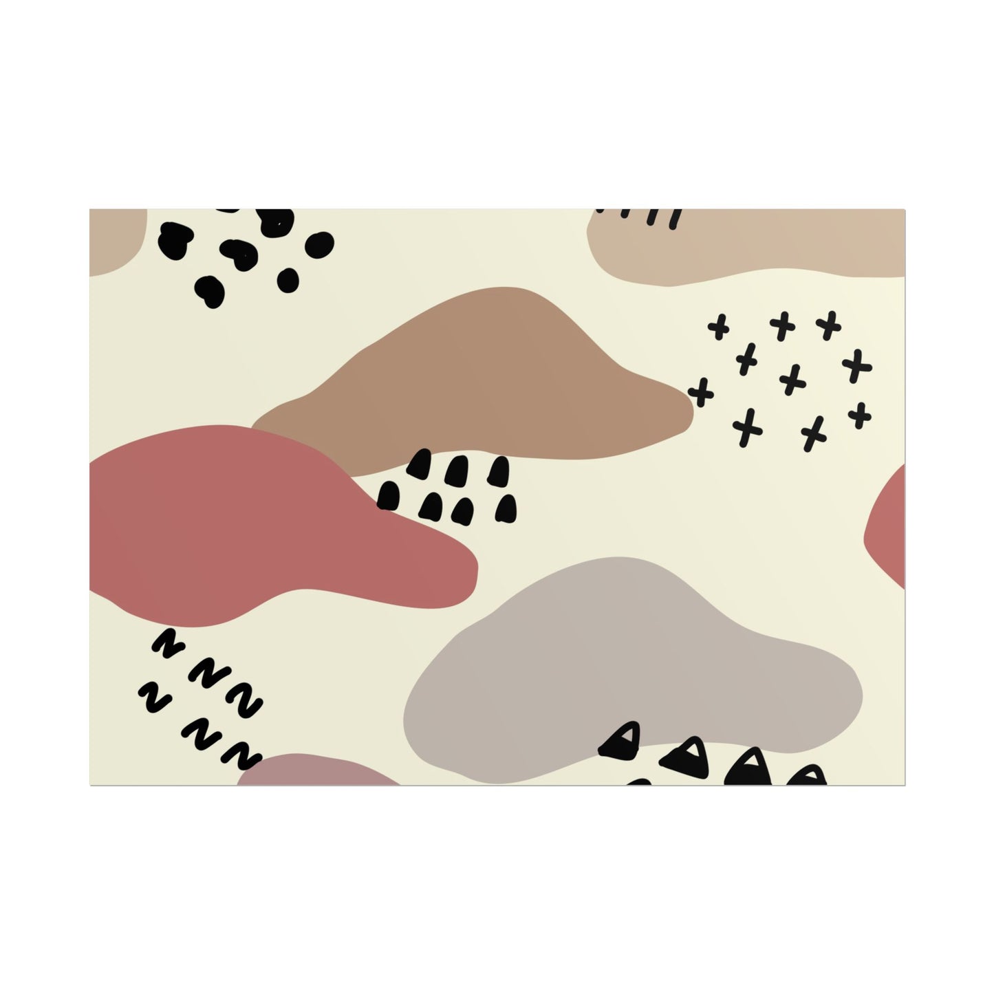 Abstract Shapes Wall Art Poster - Modern Decor for Home & Office