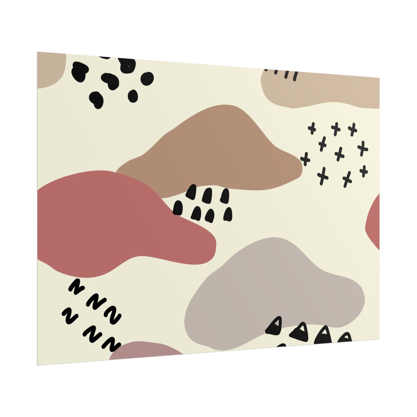 Abstract Shapes Wall Art Poster - Modern Decor for Home & Office