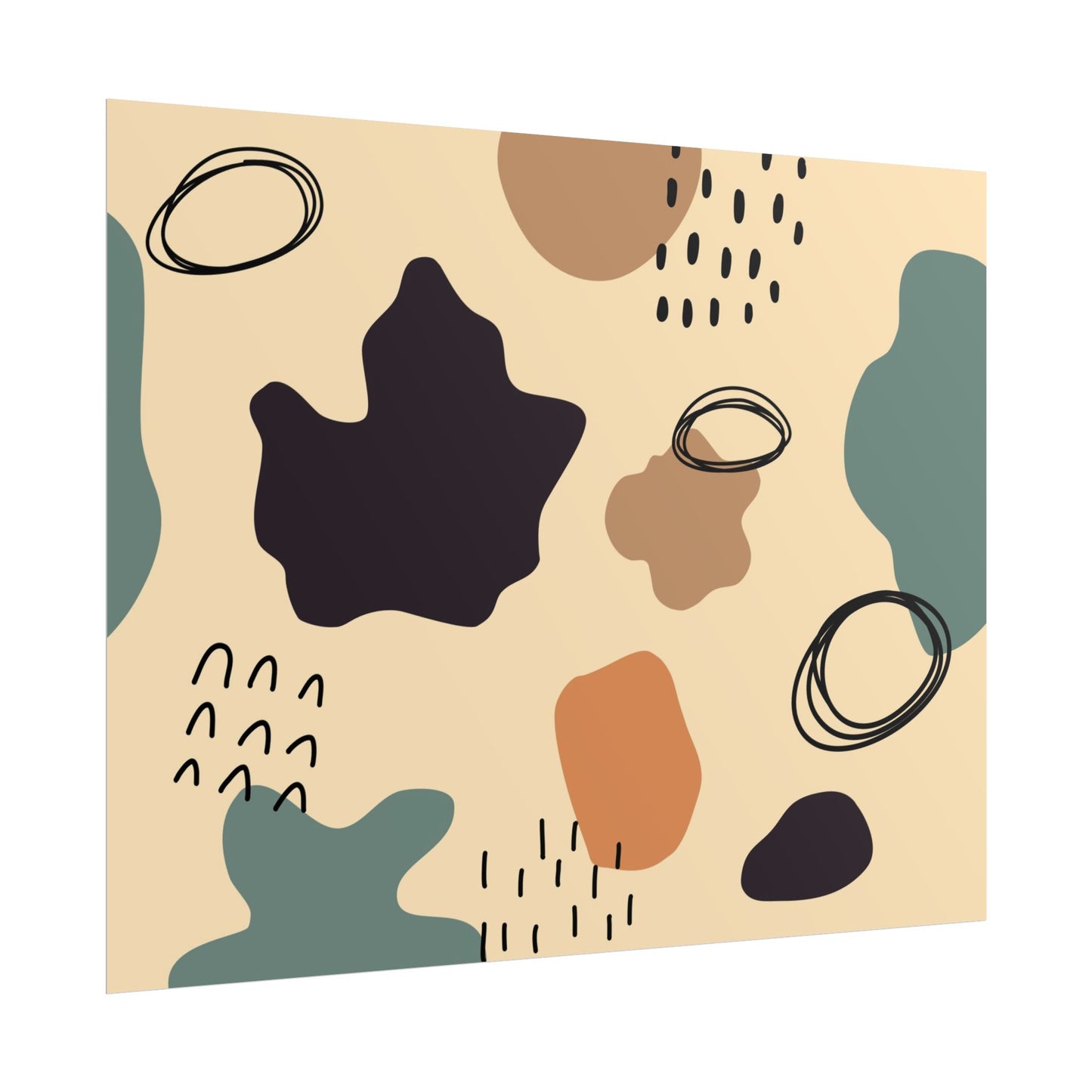 Abstract Shapes Rolled Posters - Modern Wall Art for Home Decor