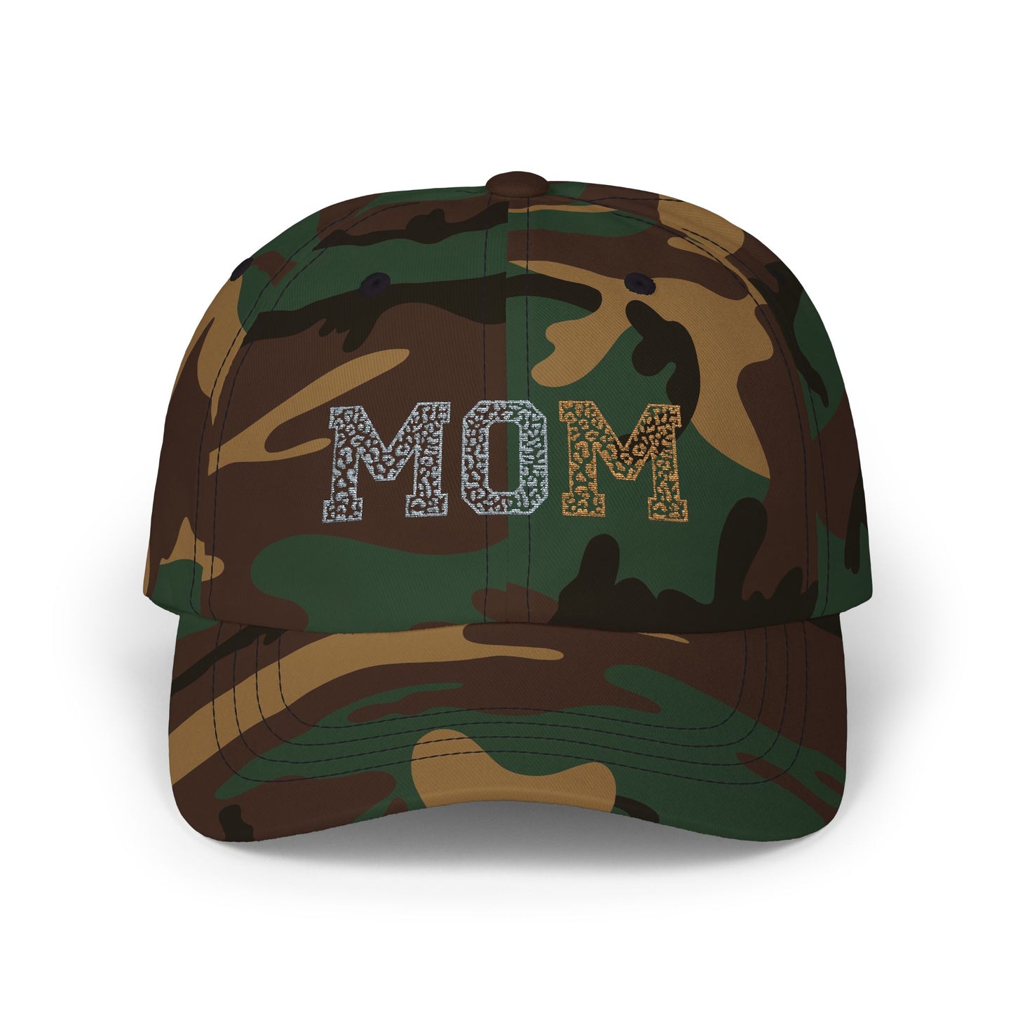 Leopard Print Mom Classic Dad Cap - Stylish and Adjustable Hat for Moms