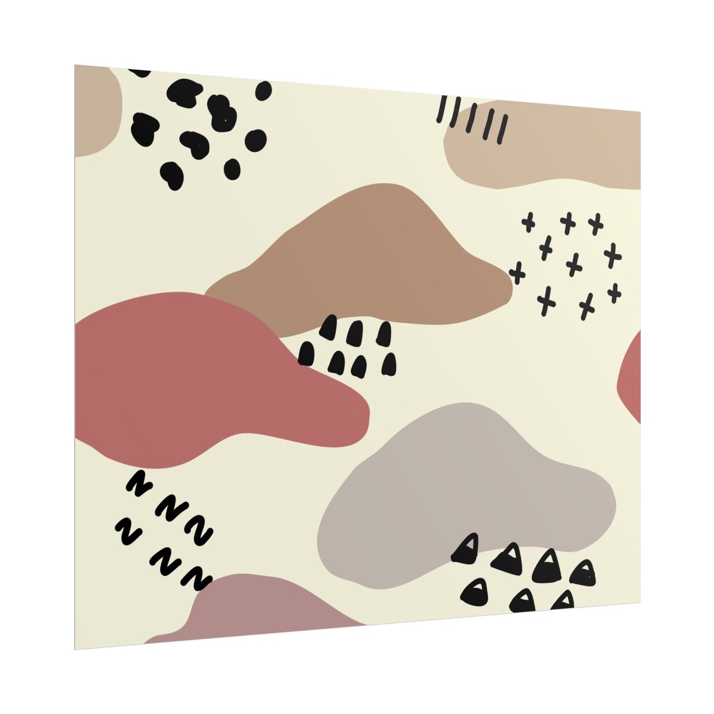Abstract Shapes Wall Art Poster - Modern Decor for Home & Office