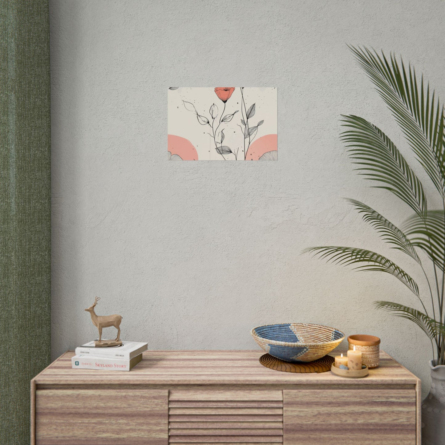 Botanical Floral Wall Art Poster - Elegant Home Decor