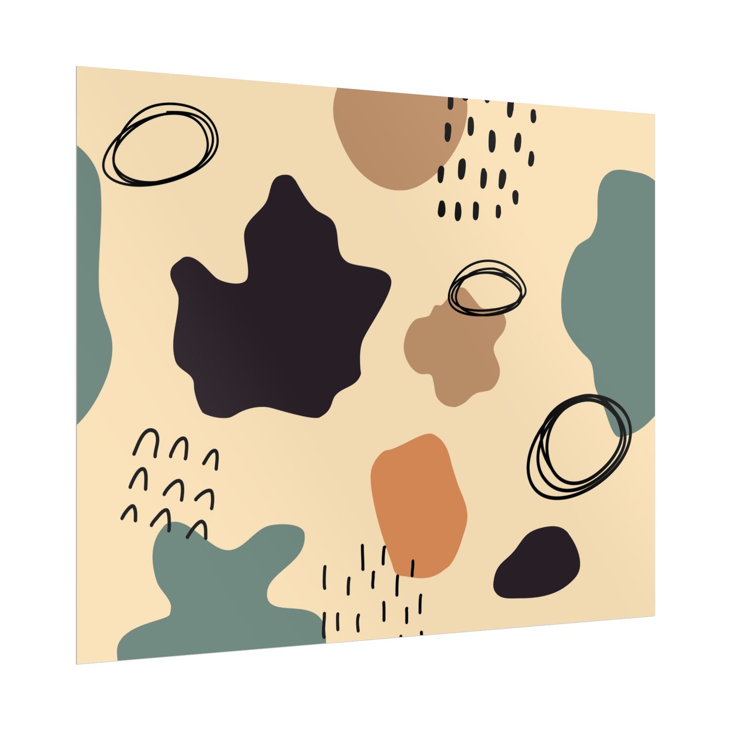 Abstract Shapes Rolled Posters - Modern Wall Art for Home Decor