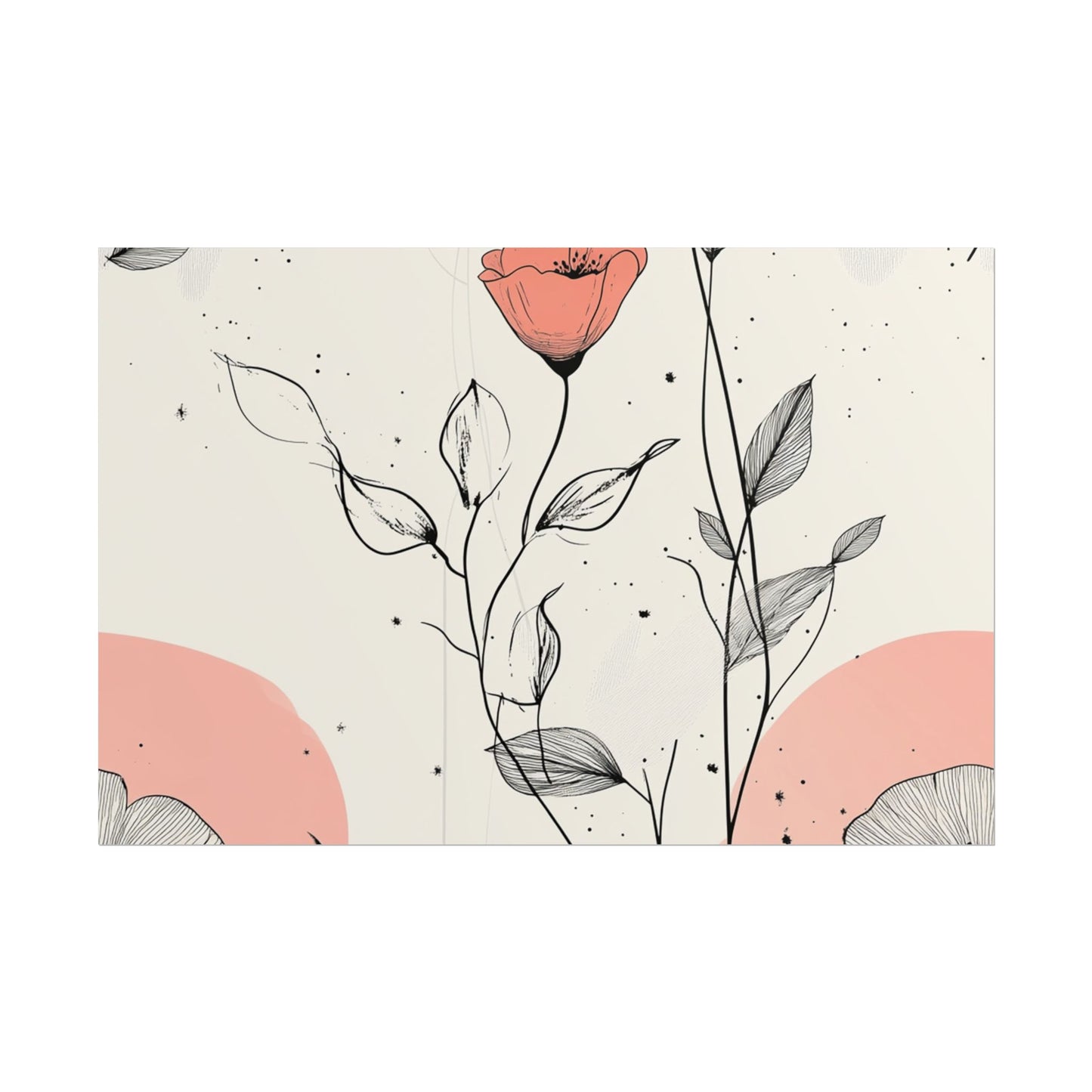 Botanical Floral Wall Art Poster - Elegant Home Decor