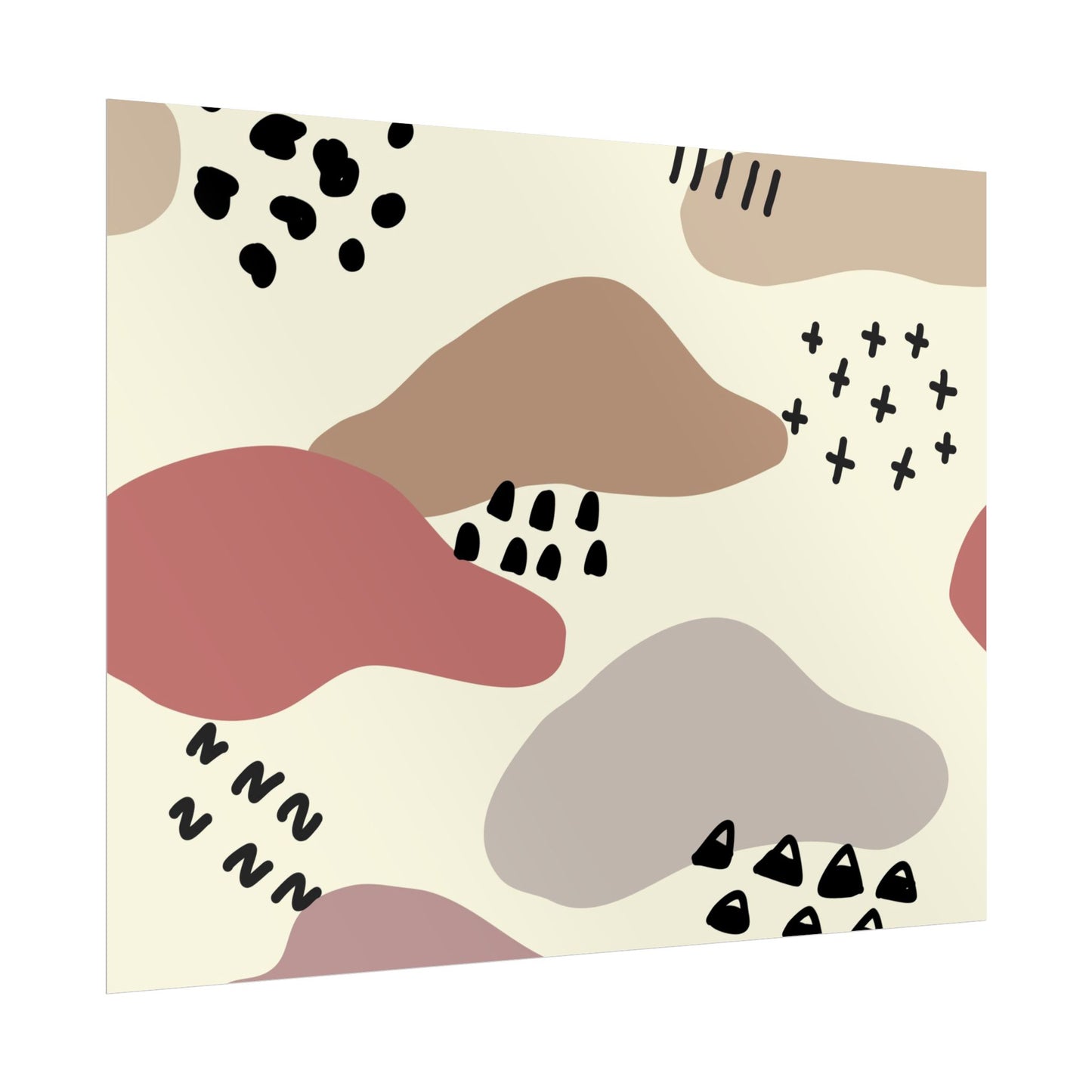 Abstract Shapes Wall Art Poster - Modern Decor for Home & Office