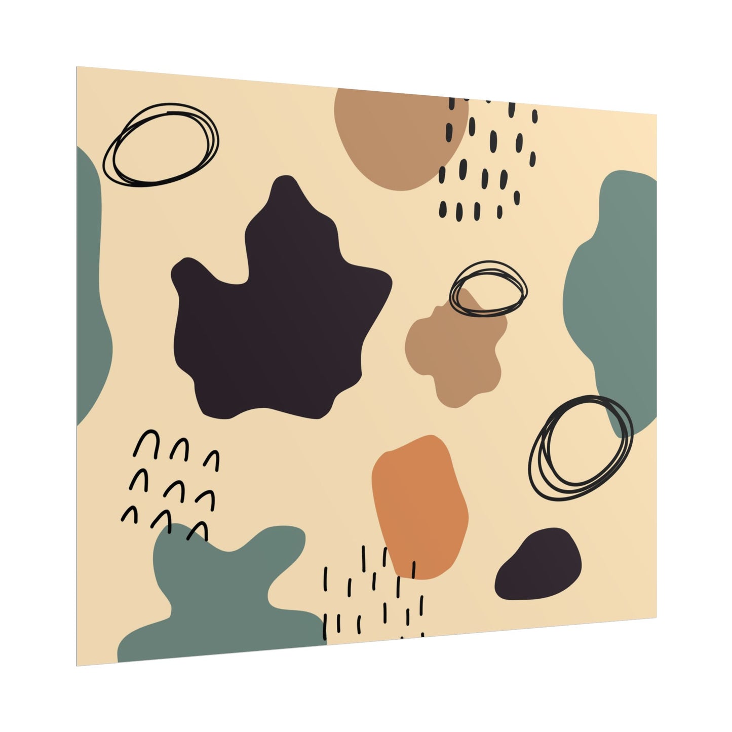 Abstract Shapes Rolled Posters - Modern Wall Art for Home Decor