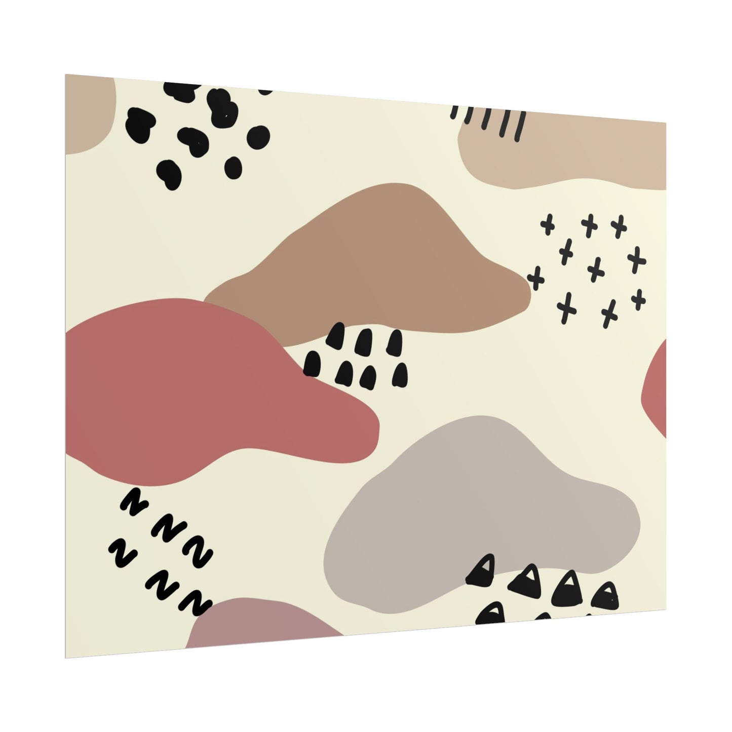 Abstract Shapes Wall Art Poster - Modern Decor for Home & Office