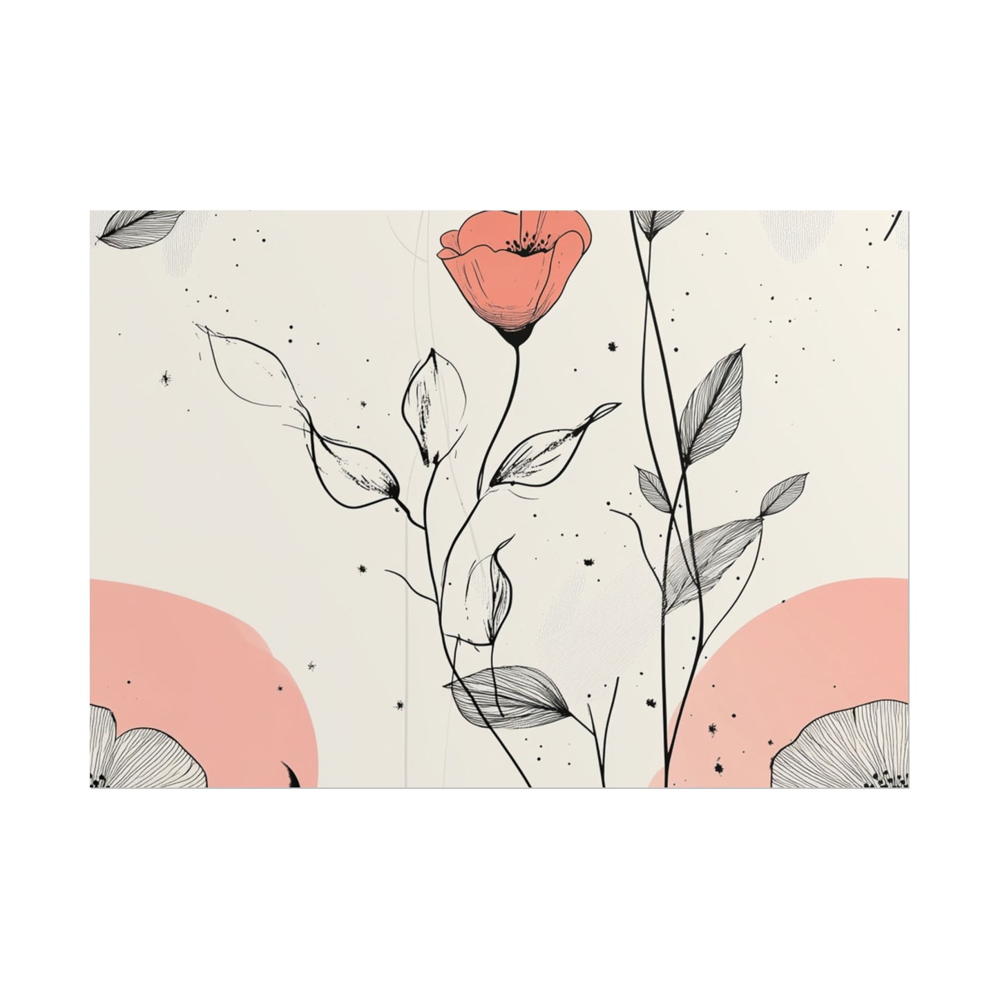 Botanical Floral Wall Art Poster - Elegant Home Decor