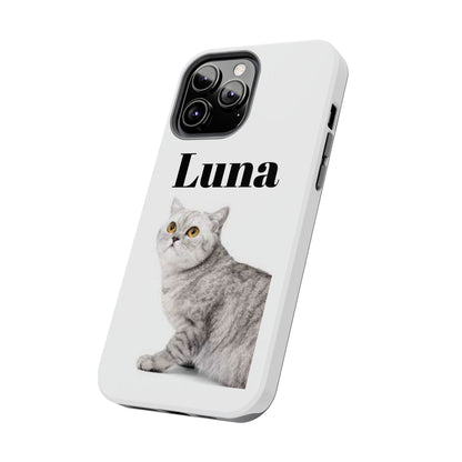 Custom Cat Phone Case featuring "Luna" - Tough & Stylish