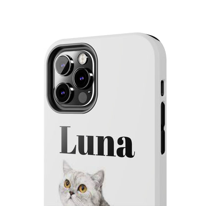 Custom Cat Phone Case featuring "Luna" - Tough & Stylish