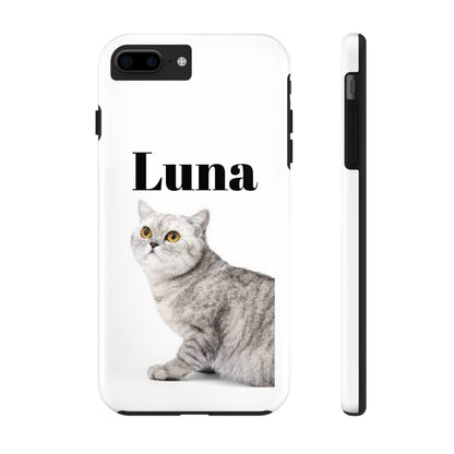 Custom Cat Phone Case featuring "Luna" - Tough & Stylish
