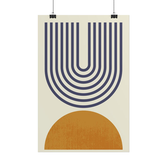 Boho Abstract Rolled Posters - Modern Art for Home Decor
