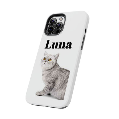 Custom Cat Phone Case featuring "Luna" - Tough & Stylish