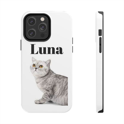 Custom Cat Phone Case featuring "Luna" - Tough & Stylish