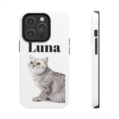 Custom Cat Phone Case featuring "Luna" - Tough & Stylish