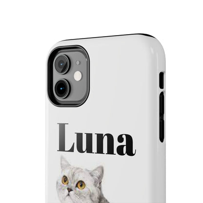 Custom Cat Phone Case featuring "Luna" - Tough & Stylish