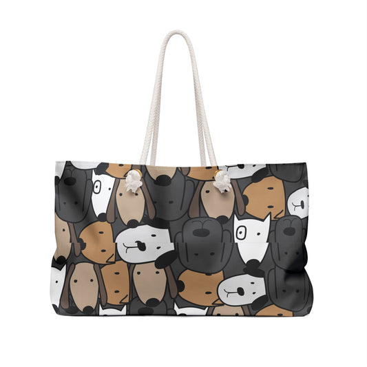Playful Dog Pattern Weekender Bag - Perfect for Pet Lovers, Travel, and Everyday Use