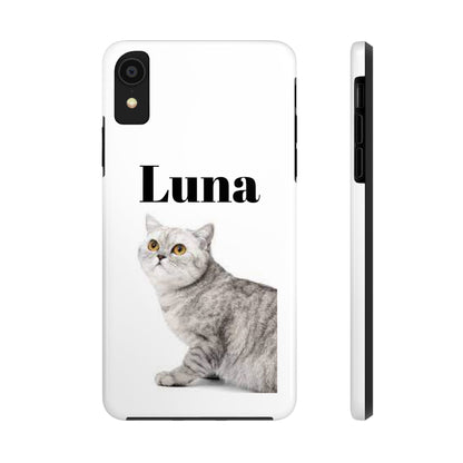 Custom Cat Phone Case featuring "Luna" - Tough & Stylish