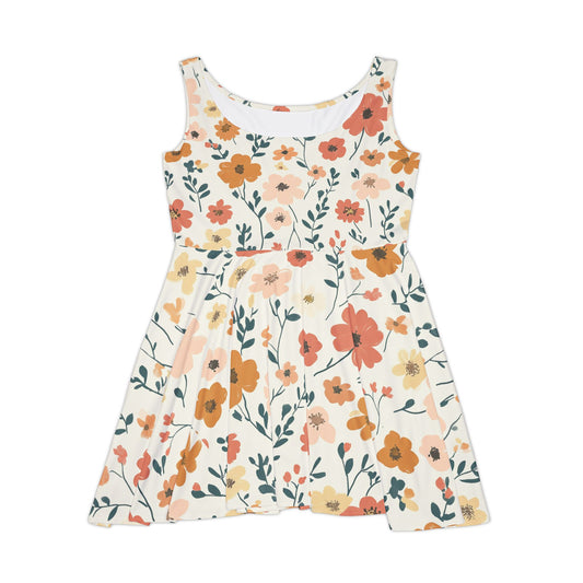 Floral Women's Skater Dress - Perfect for Spring Celebrations & Casual Outings