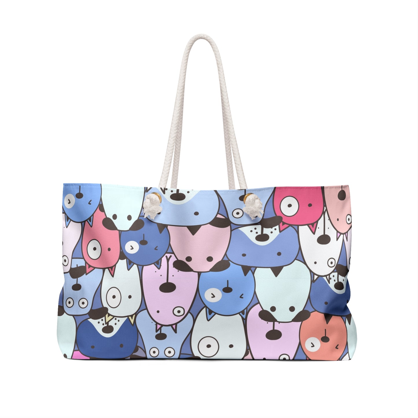 Colorful Dog-Themed Weekender Bag – Perfect for Pet Lovers & Travel