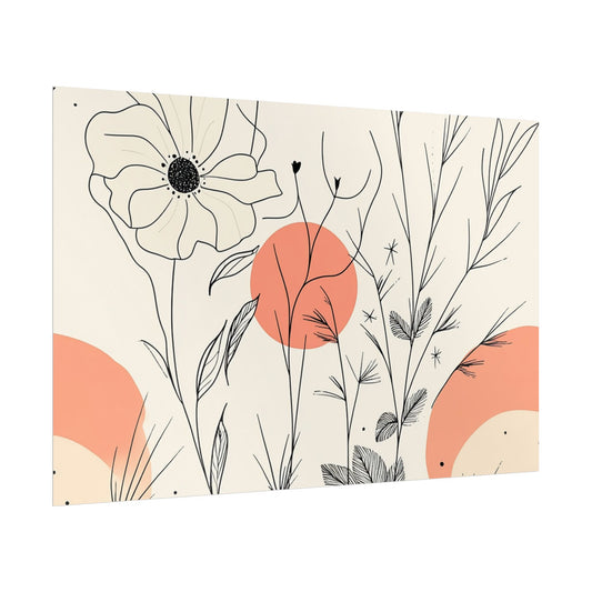 Botanical Wall Art Print - Minimalist Floral Decor for Home