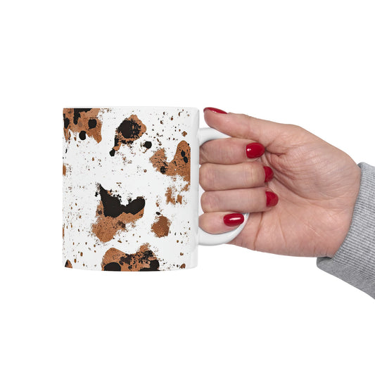 Artistic Rustic Ceramic Mug – 11oz & 15oz Coffee Cup for Home & Office