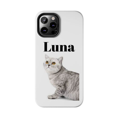 Custom Cat Phone Case featuring "Luna" - Tough & Stylish