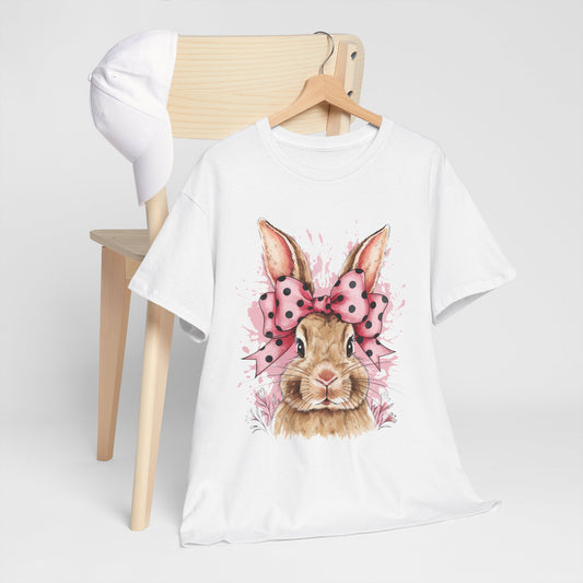 Cute Bunny Graphic Unisex Heavy Cotton Tee