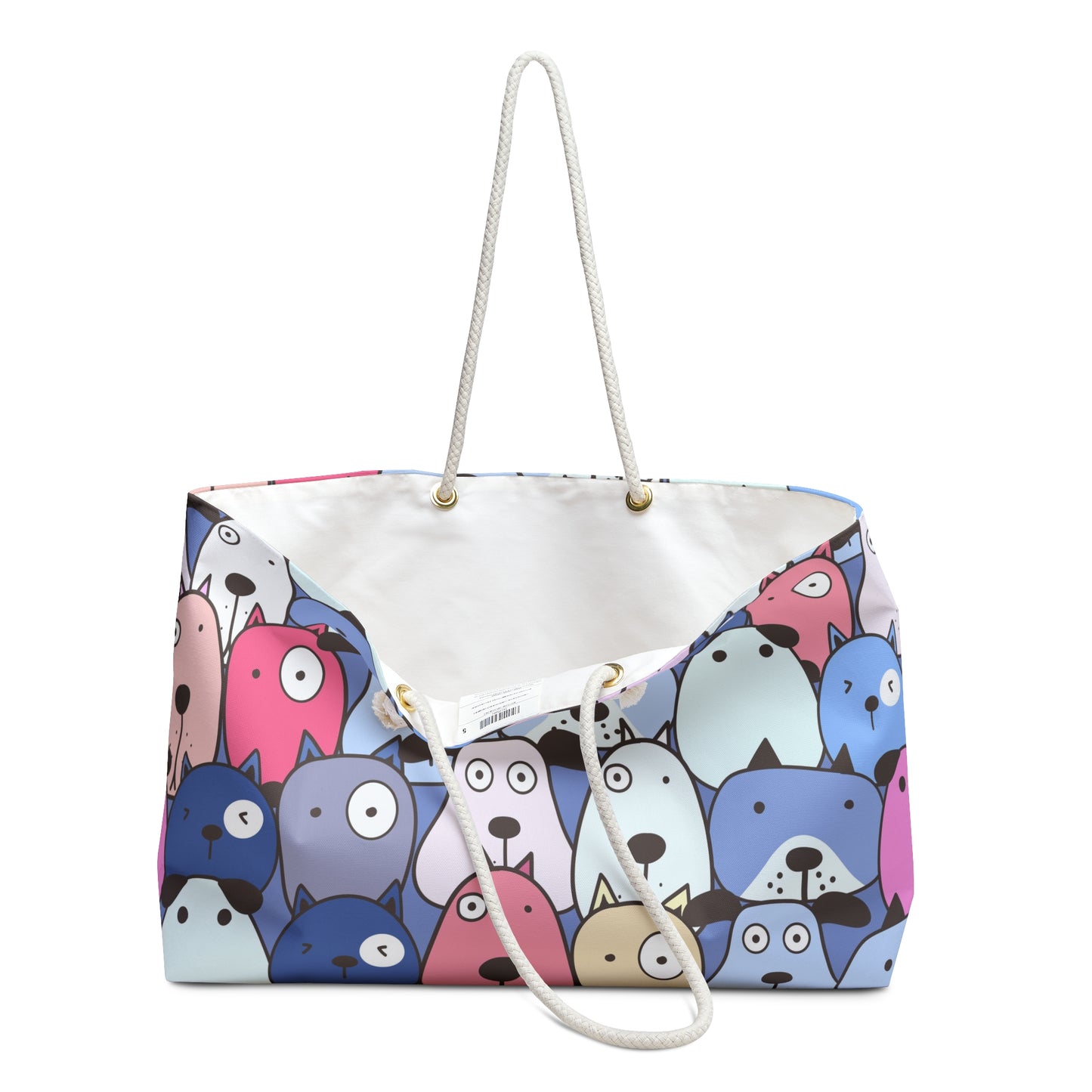 Colorful Dog-Themed Weekender Bag – Perfect for Pet Lovers & Travel