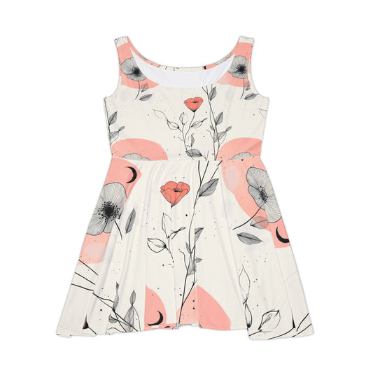 Floral Women's Skater Dress - Stylish Summer Outfit for Casual Occasions