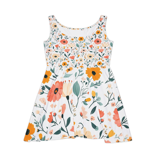 Floral Women's Skater Dress - Perfect for Spring and Summer Celebrations