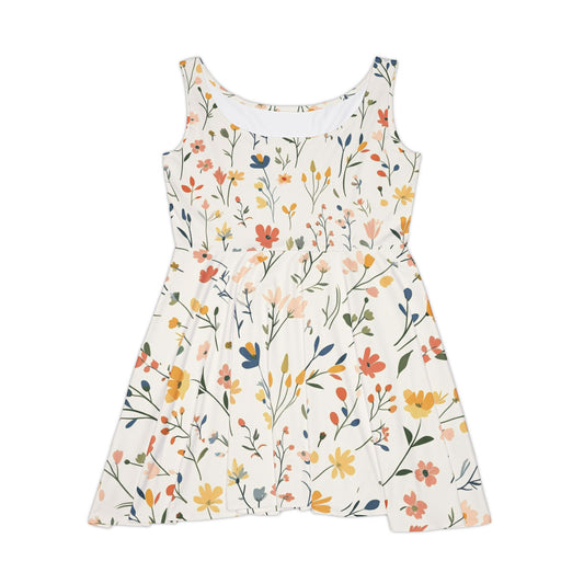 Floral Women's Skater Dress - Perfect for Spring Celebrations