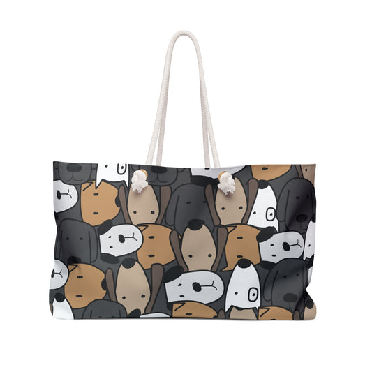 Adorable Dog Print Weekender Bag - Perfect for Pet Lovers & Travel