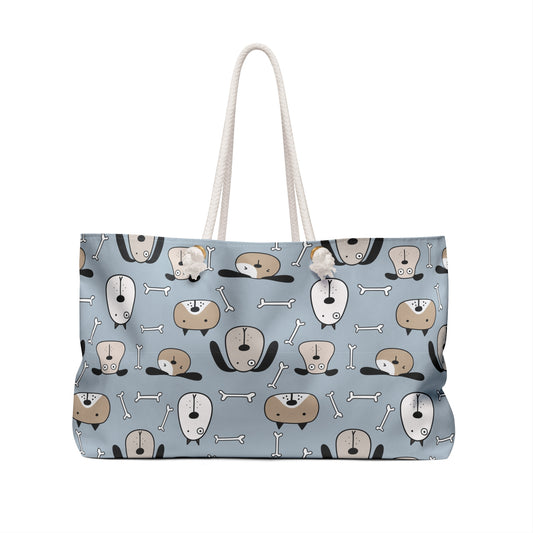 Cute Dog Pattern Weekender Bag - Perfect for Pet Lovers & Travel