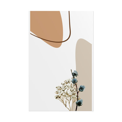 Abstract Floral Rolled Posters - Minimalist Art for Home Decor