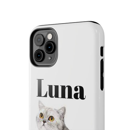 Custom Cat Phone Case featuring "Luna" - Tough & Stylish