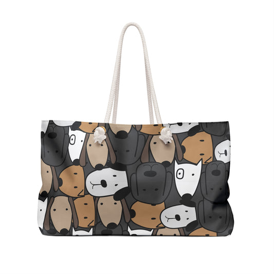 Adorable Dog Print Weekender Bag - Perfect for Pet Lovers & Travel